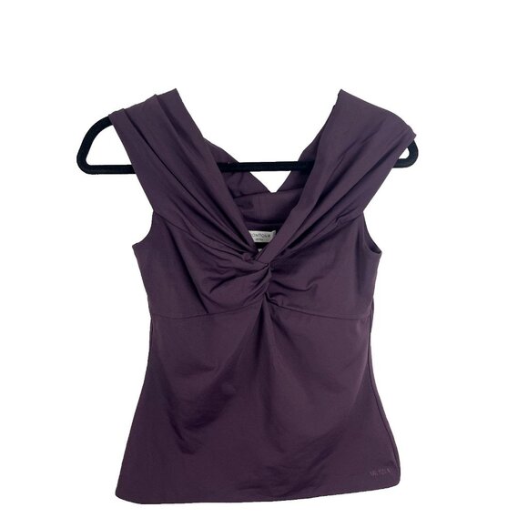 Aritzia Contour Purple Twist-Front Tank Top Womens Size L - Picture 1 of 11